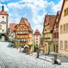 Beautiful view of the historic town of Rothenburg ob der Tauber,